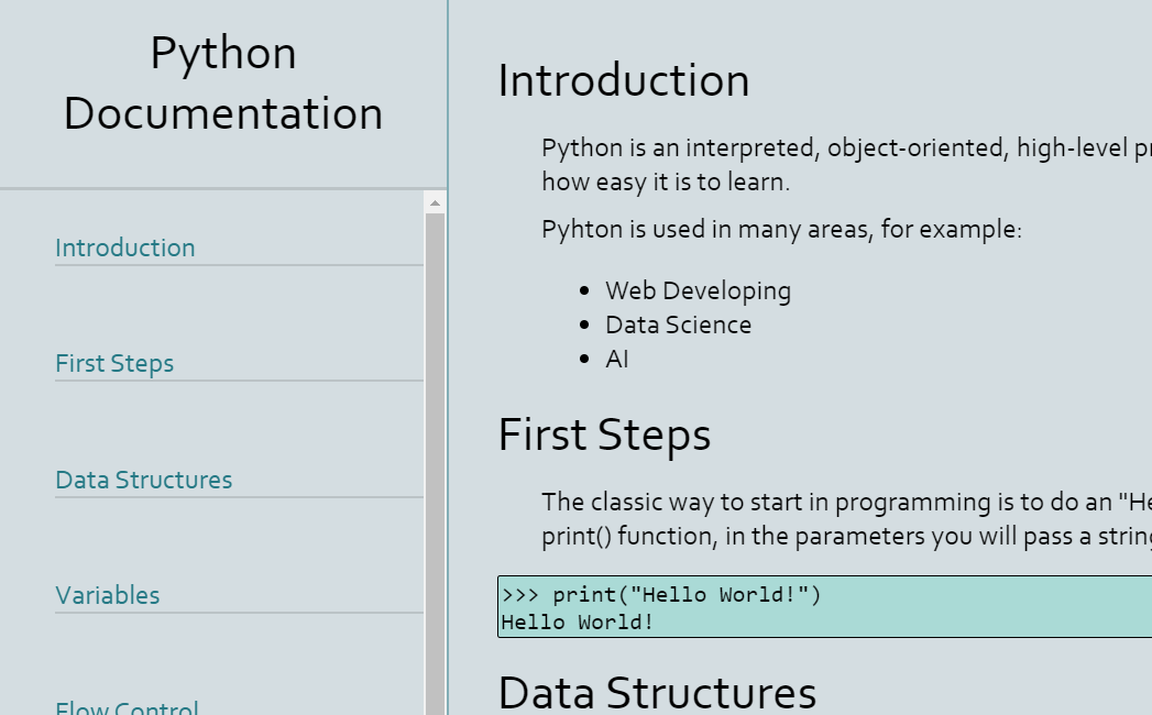 Python Doc Preview